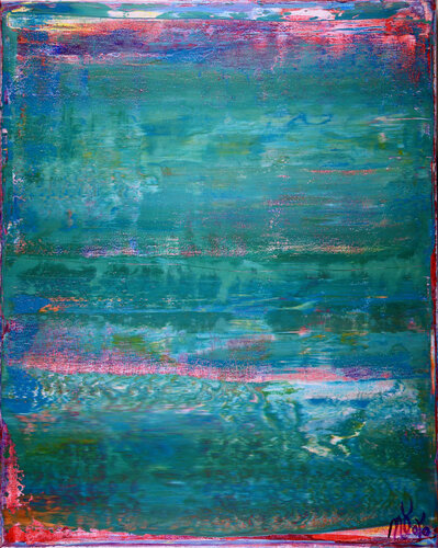 Shades of aqua green von Nestor Toro, Malerei kaufen auf Singulart