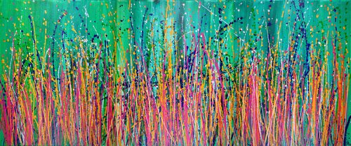 Interrupted Panorama 4 - SOLD von Nestor Toro, Malerei kaufen auf Singulart