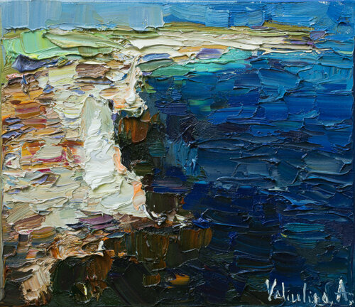 Rocky shore #5 par Anastasiya Valiulina, Peinture en vente sur Singulart