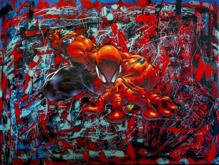 Spray Paint Art Spiderman