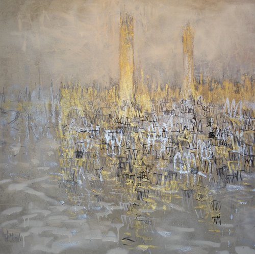 Westminster : Commons & Lords van Wayne Sleeth, Schilderij te koop op Singulart