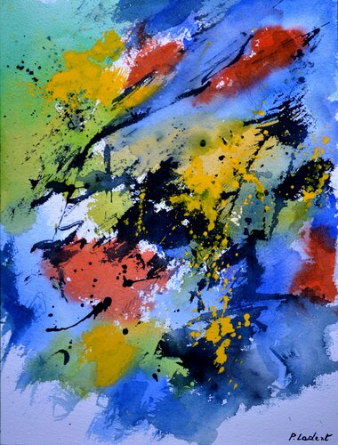 Snowy landscape  - aquarelle 612090 di Pol Ledent, Opera su carta in vendita su Singulart