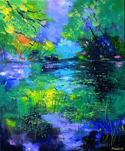 Magic pond di Pol Ledent, Pittura in vendita su Singulart