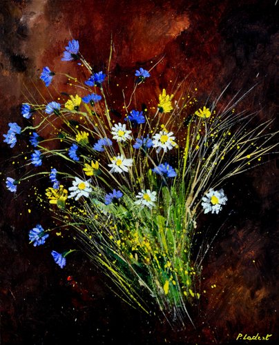 Wild flowers 561160 de Pol Ledent, Pintura a la venta en Singulart