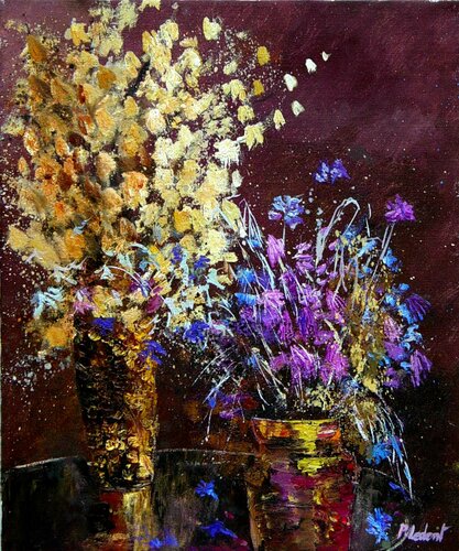 Dried flowers von Pol Ledent, Malerei kaufen auf Singulart