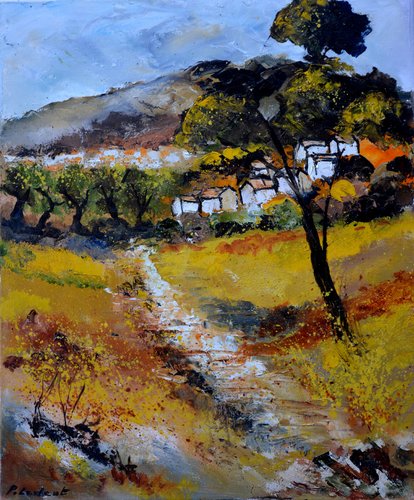 Little village in Provence di Pol Ledent, Pittura in vendita su Singulart