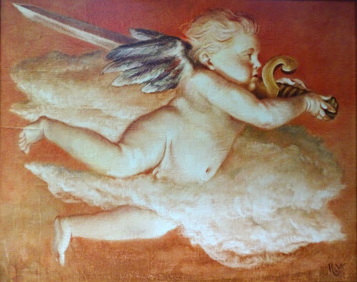 👼 L'Ange de Mars 👼 Angel of Mars 👼Der Mars-Engel van Isabel Mahe, Schilderij te koop op Singulart