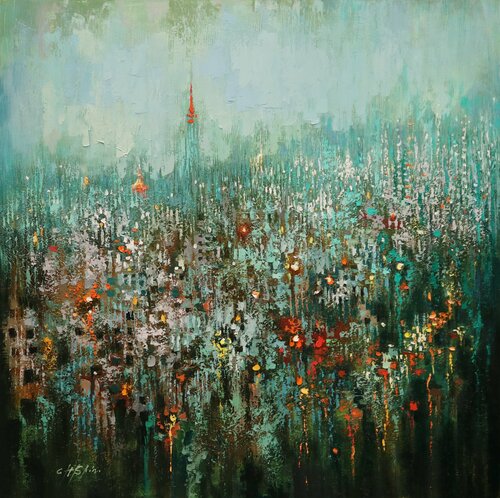 URBAN FOREST van Chin H Shin, Schilderij te koop op Singulart