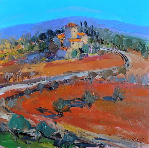 Borghetto medioevale di Andrea Ortuño, Pittura in vendita su Singulart