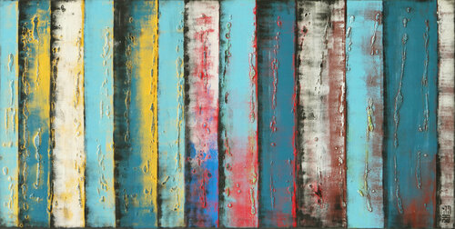Panels Turquoise High di Ronald Hunter, Pittura in vendita su Singulart