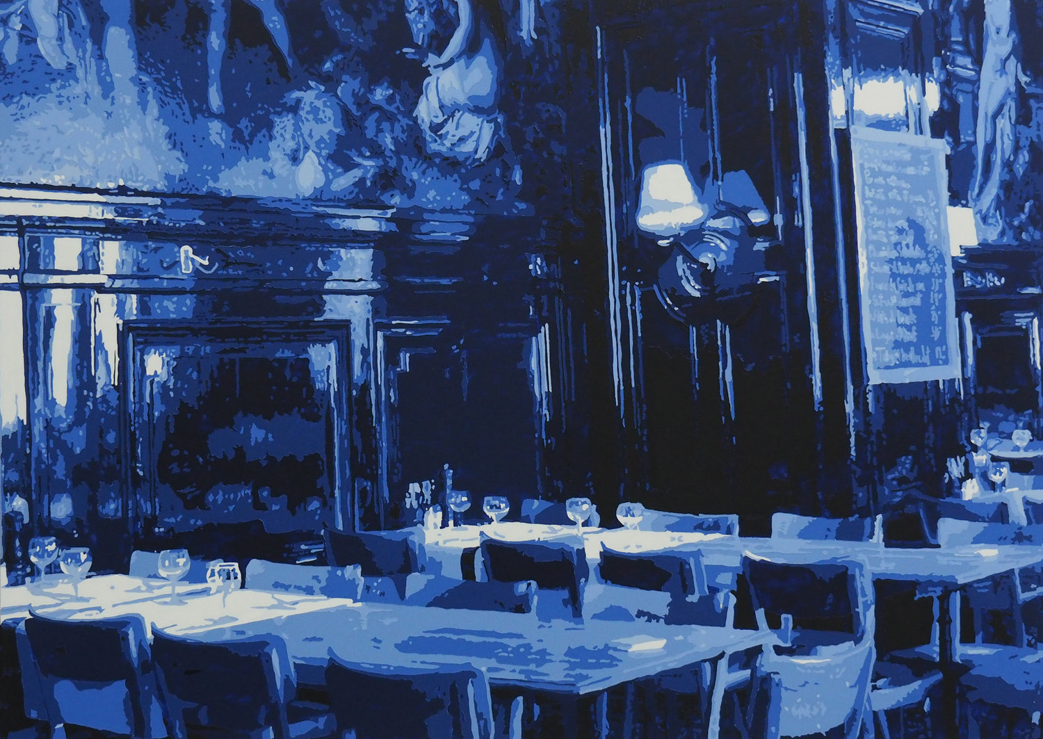 Kunsthalle 1 by Natalie Corman (2016) Painting Acrylic on Wood