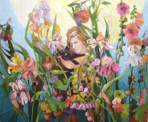 Garden of Eden van Julia Hacker, Schilderij te koop op Singulart