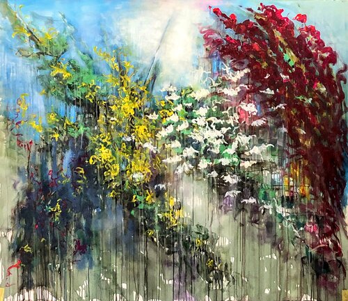 Hinter der Mauer van Ute Bivona, Schilderij te koop op Singulart