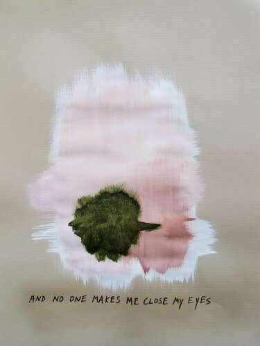 Close My Eyes van Cynthia Grow, Werk op papier te koop op Singulart