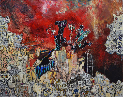 Hi by Thierry Virton, Painting for Sale on Singulart