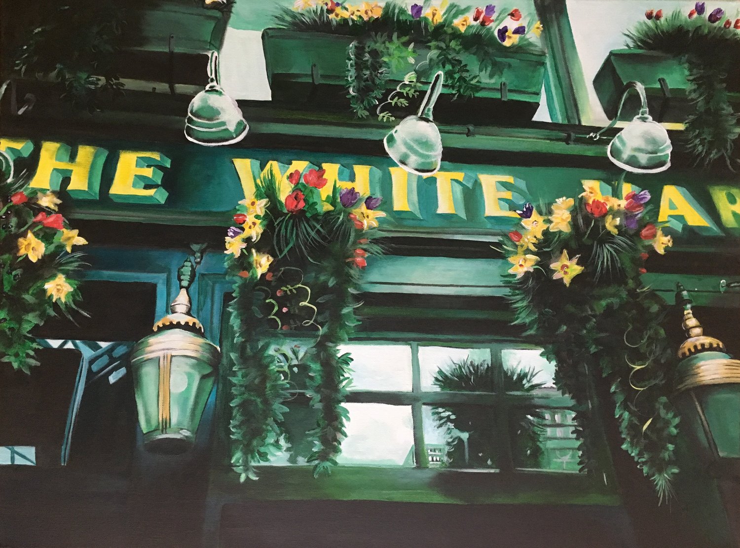 The White Hart Aldgate East (London) by Julia Abele (2016) Painting