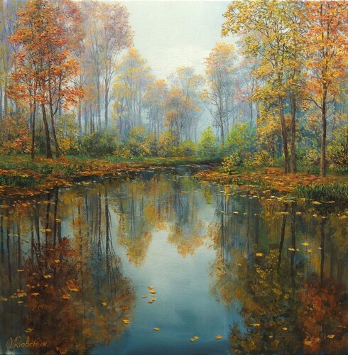 Days of Gold van Oleg Riabchuk, Schilderij te koop op Singulart