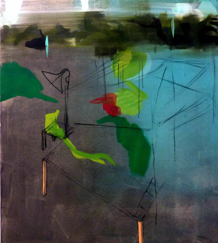 Abstrakter Raum 1 di Mila Veljac'a, Pittura in vendita su Singulart