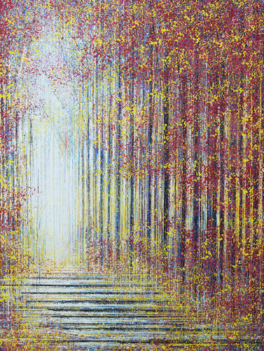 Red Leaves At Sunset van Marc Todd, Schilderij te koop op Singulart