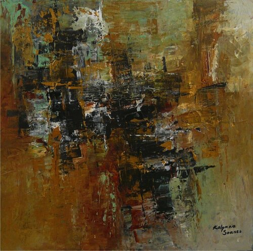 Shades Of Devotion II di Kalpana Soanes, Pittura in vendita su Singulart