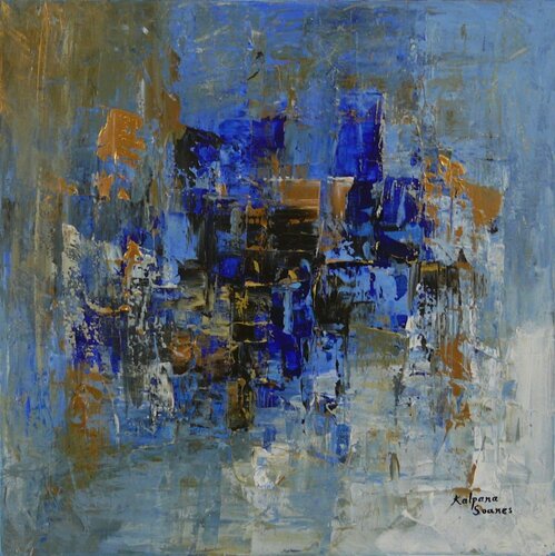 Shades Of Calmness V di Kalpana Soanes, Pittura in vendita su Singulart