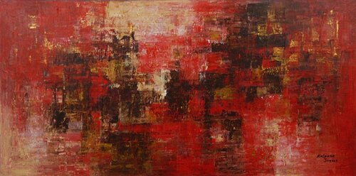 Dream WIth A Happy Heart van Kalpana Soanes, Schilderij te koop op Singulart