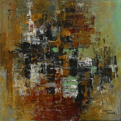 Shades Of Devotion III di Kalpana Soanes, Pittura in vendita su Singulart