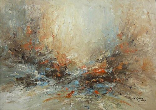 Unrest IV van Kalpana Soanes, Schilderij te koop op Singulart