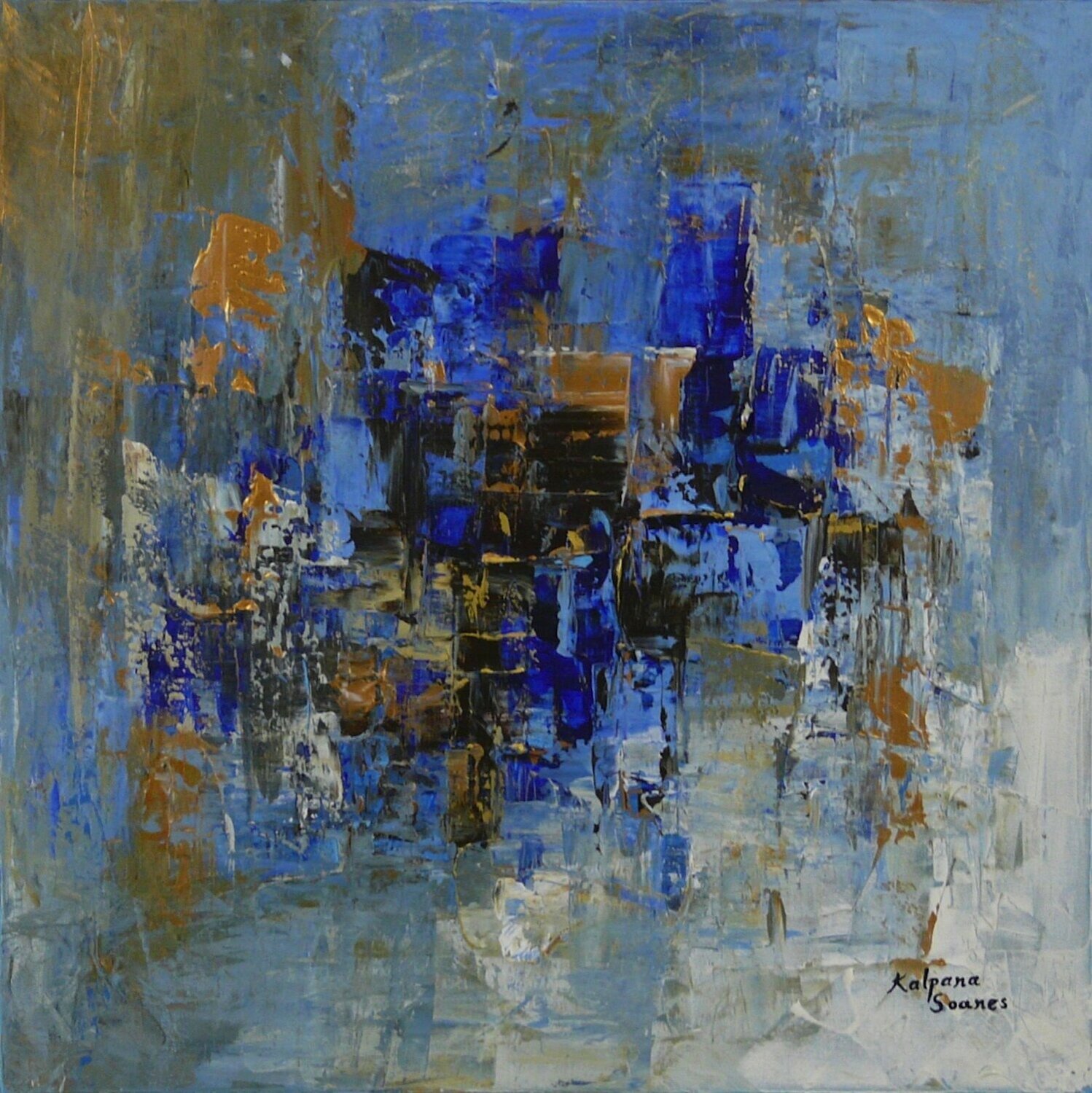 Shades Of Calmness V Kalpana Soanes Originalgemälde zu verkaufen