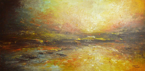 Joyous Shore van Kalpana Soanes, Schilderij te koop op Singulart