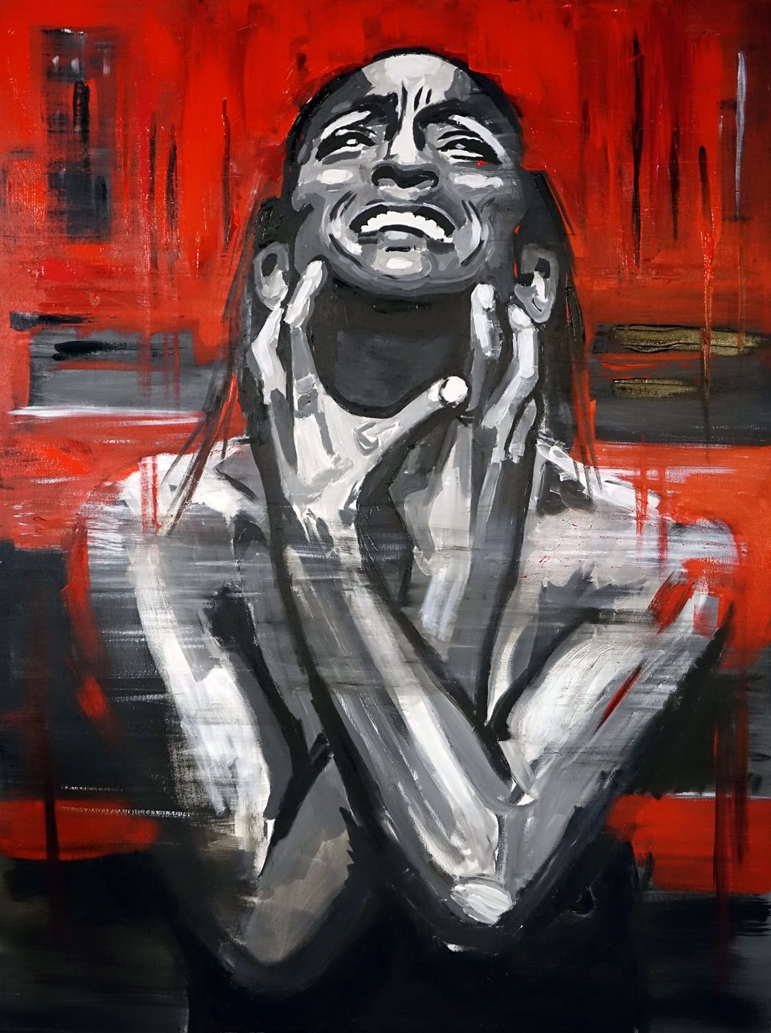 Pain by Wojtek Babski (2017) Painting Acrylic on Canvas SINGULART