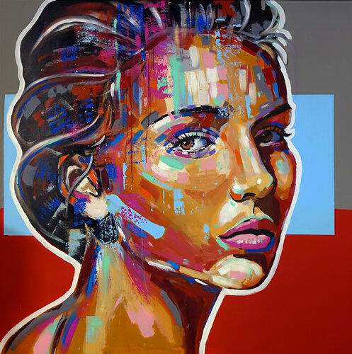 Face 39 van Wojtek Babski, Schilderij te koop op Singulart