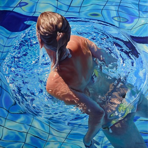 Pool No.13 van Jean-Pierre Kunkel, Schilderij te koop op Singulart