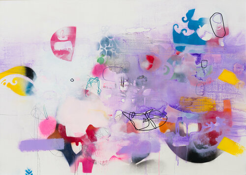 Violet dreams 1 von Franko Tencic, Malerei kaufen auf Singulart