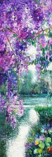Giverny Jardin de Monet di Emil Aziz, Pittura in vendita su Singulart