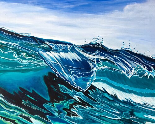 GLASS FOLD by Vanessa Mae (2019) : Painting Acrylic on Canvas - Singulart