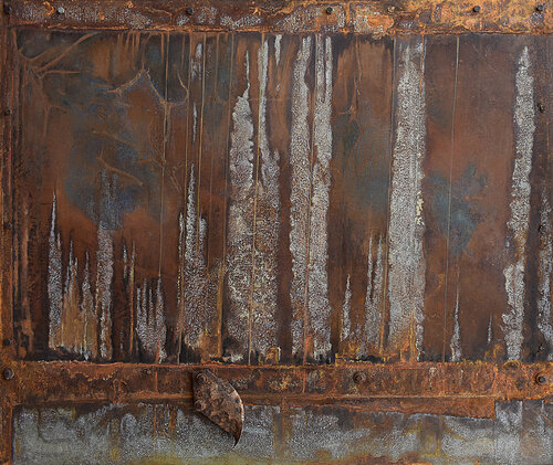 Il ponte (Rust landscape) de Milena Nicosia, Pintura a la venta en Singulart