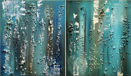 Blue Vision di Edelgard Schroer, Pittura in vendita su Singulart