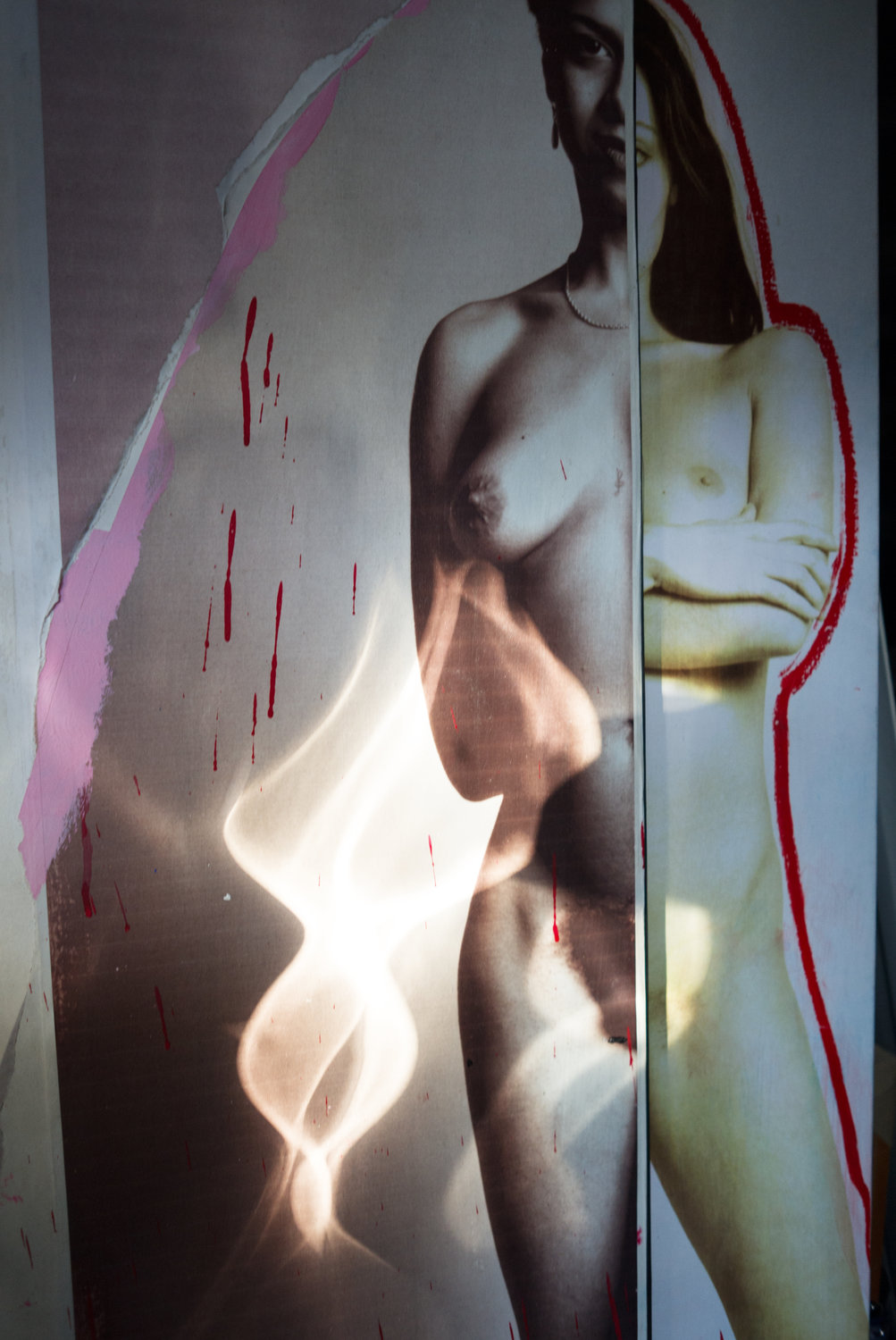 Demi déesses au clair de lune by Jean-Robert Franco (2017) : Photography  Hybrid on Paper - SINGULART