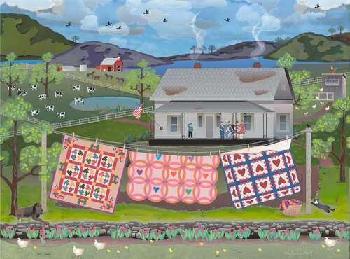 An American Royal Family di Julie Pace Hoff, Pittura in vendita su Singulart