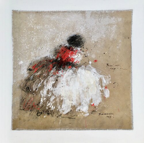 MENINE ROUGE di Hanna Sidorowicz, Pittura in vendita su Singulart