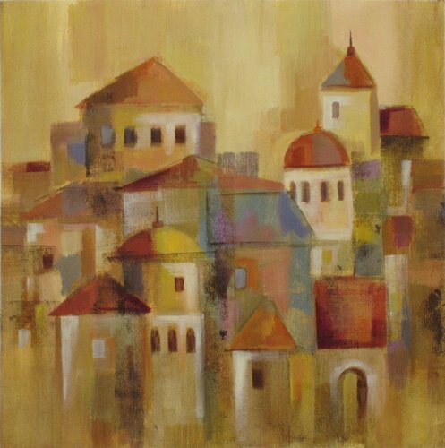 Old Town di Silvia Vassileva, Pittura in vendita su Singulart