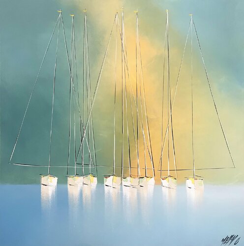 Lumière du bonheur... | "LIGHT OF HAPPINESS..." (2019) van Olivier Messas, Schilderij te koop op Singulart