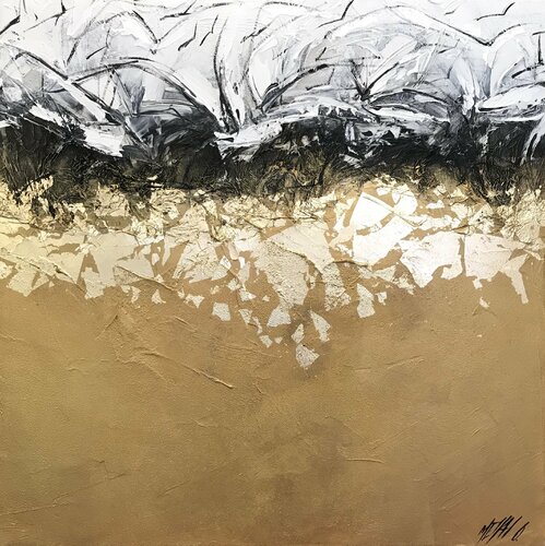 金箔絵画販売 : 現代金箔絵画をオンラインショッピング - SINGULART