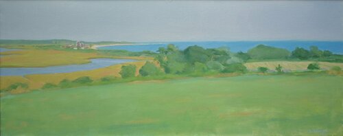 Late Summer at Barney's Joy di Stephen Remick, Pittura in vendita su Singulart