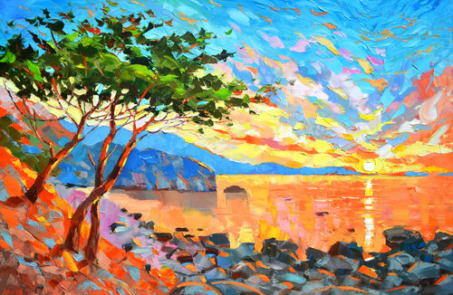 Color of dawn di Dmitry Spiros, Pittura in vendita su Singulart