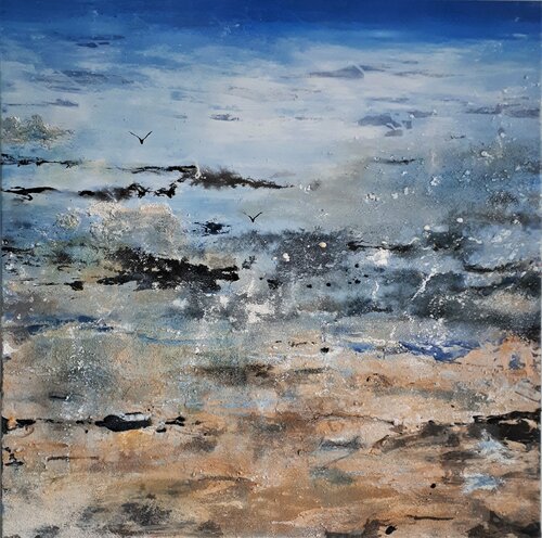 SC_97_"At the seaside" von Martina Hartusch, Malerei kaufen auf Singulart
