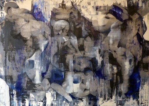 Same old city van Petrus Bergstrand, Schilderij te koop op Singulart