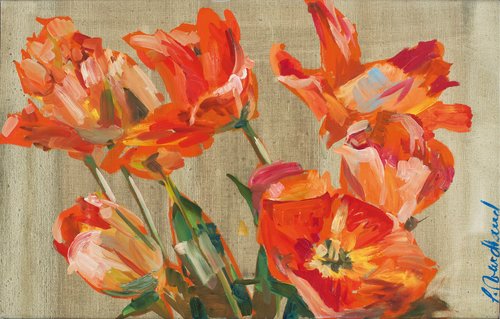Tulpen van Sigurd Wendland, Schilderij te koop op Singulart
