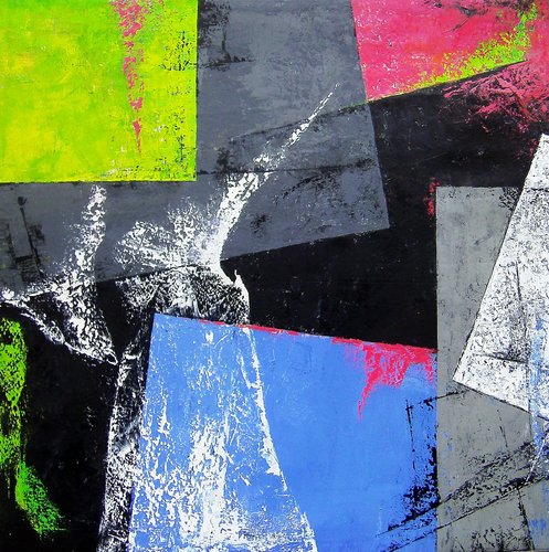 Kubus neon di Janina Kracht, Pittura in vendita su Singulart